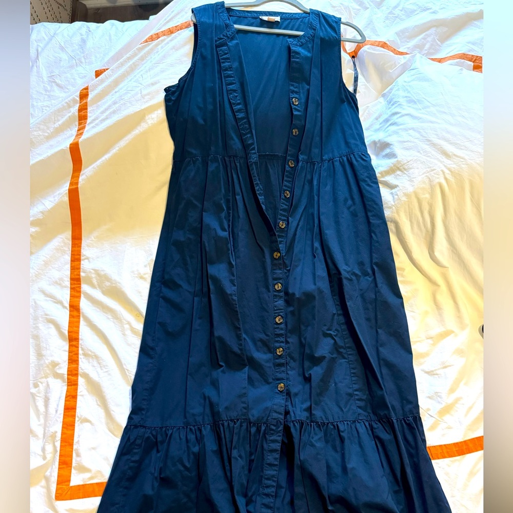 Calvin Klein maxi, button up dress